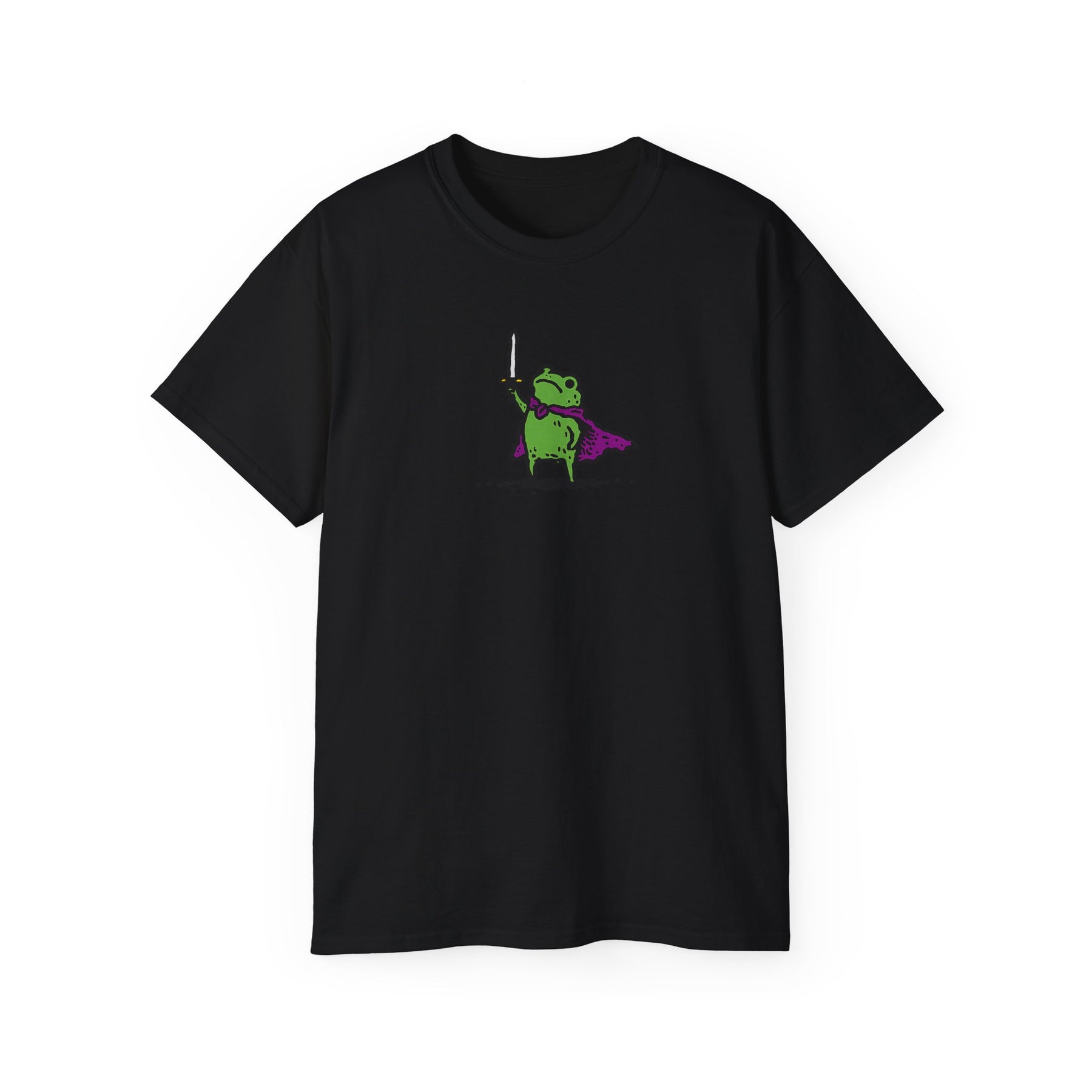 Frog Knight Sword Tee | Cute Medieval Amphibian Illustration