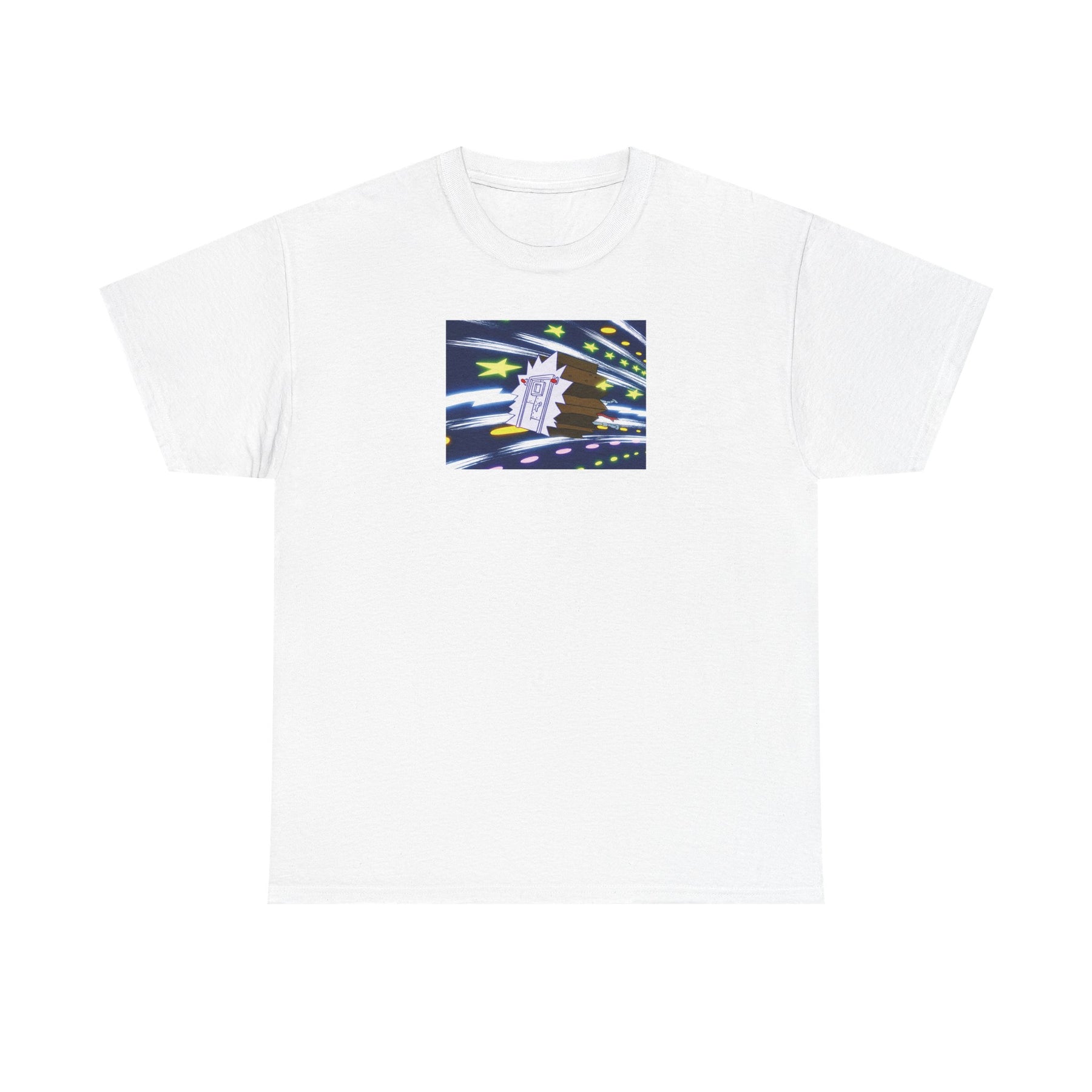 Retro Arcade Space Invader Tee | Pixel Spaceship Meteor Shower