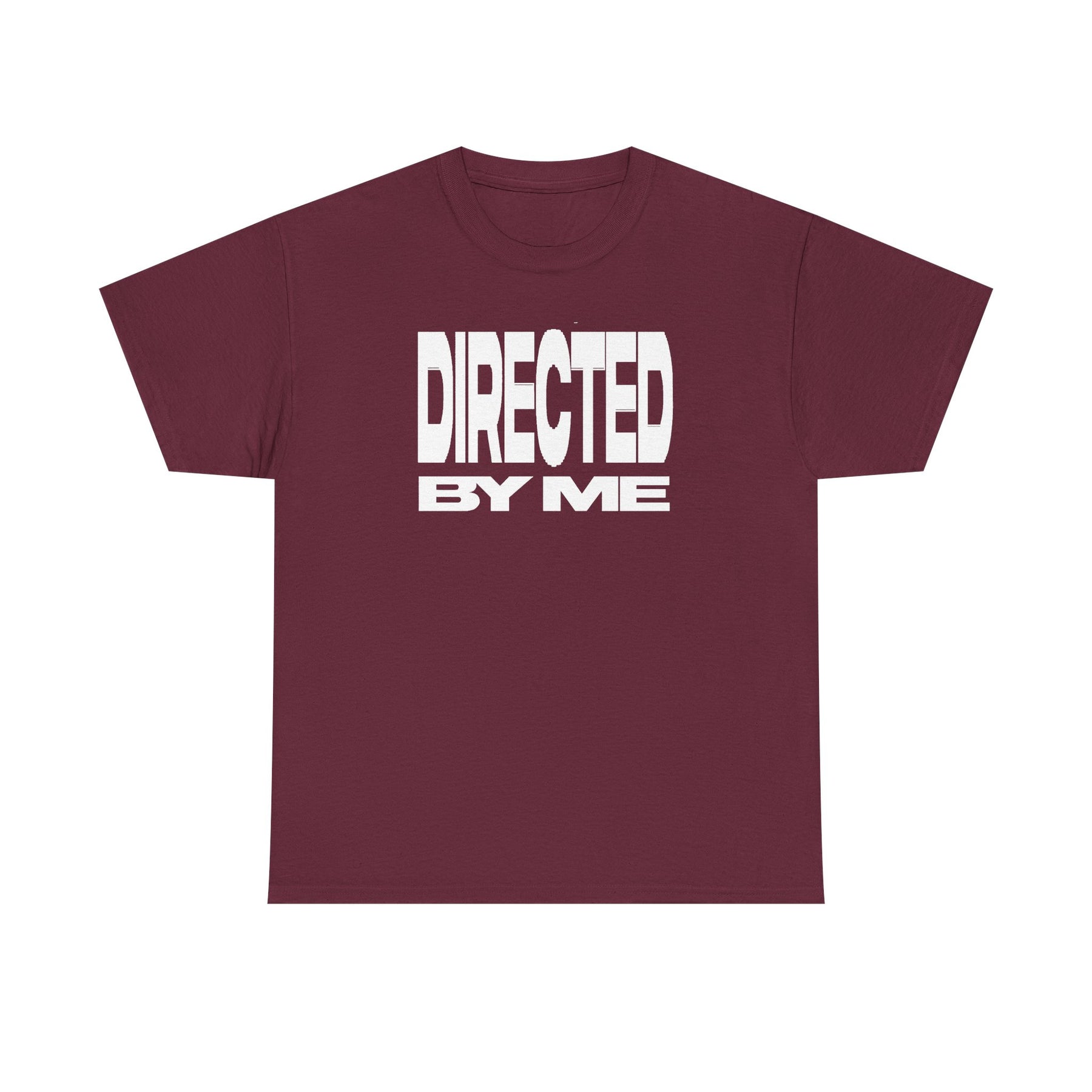 Directed By Me T-Shirt White Font | Bold White Typography Graphic Tee