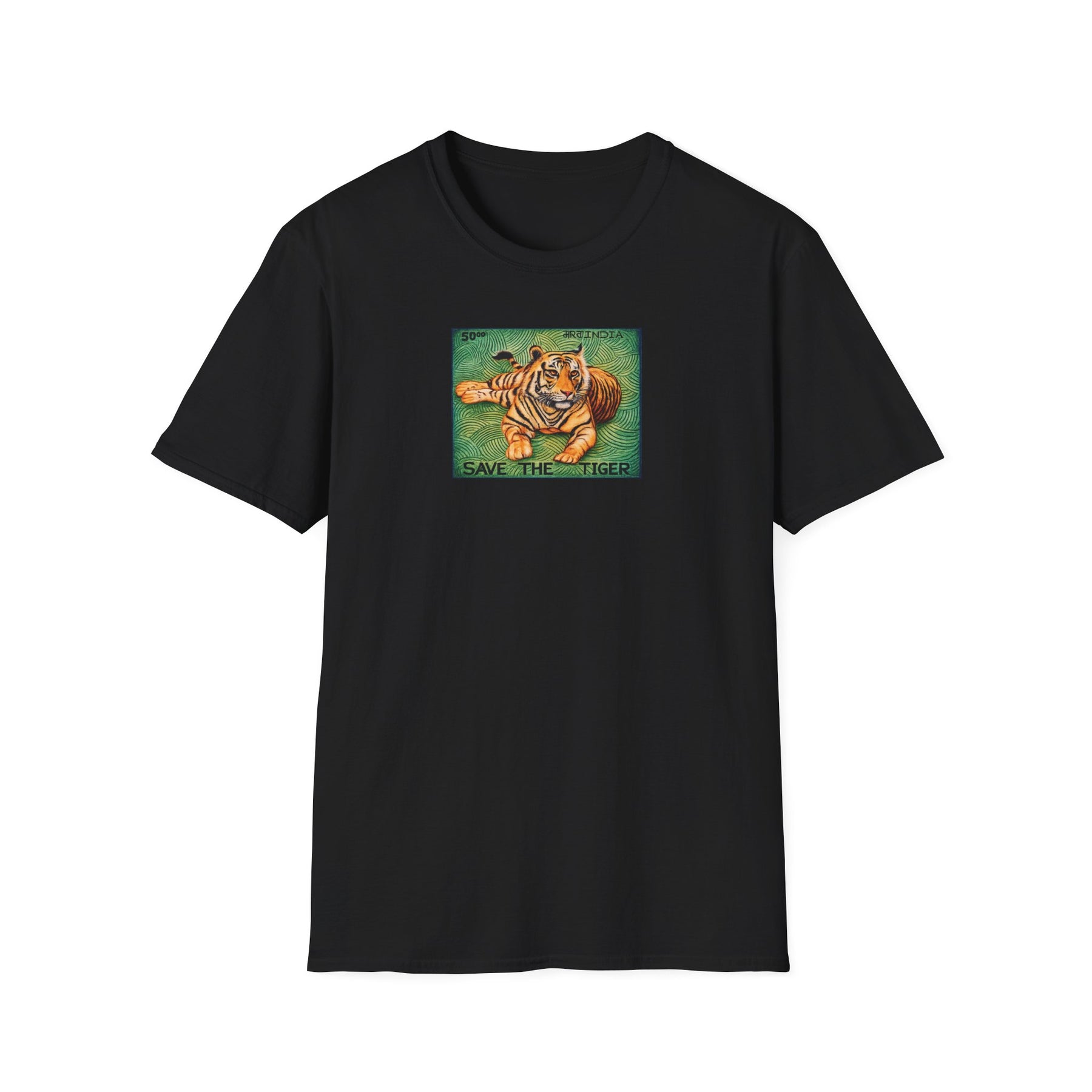 Save the Tiger T-Shirt | Vintage Wildlife Illustration, Conservation Art