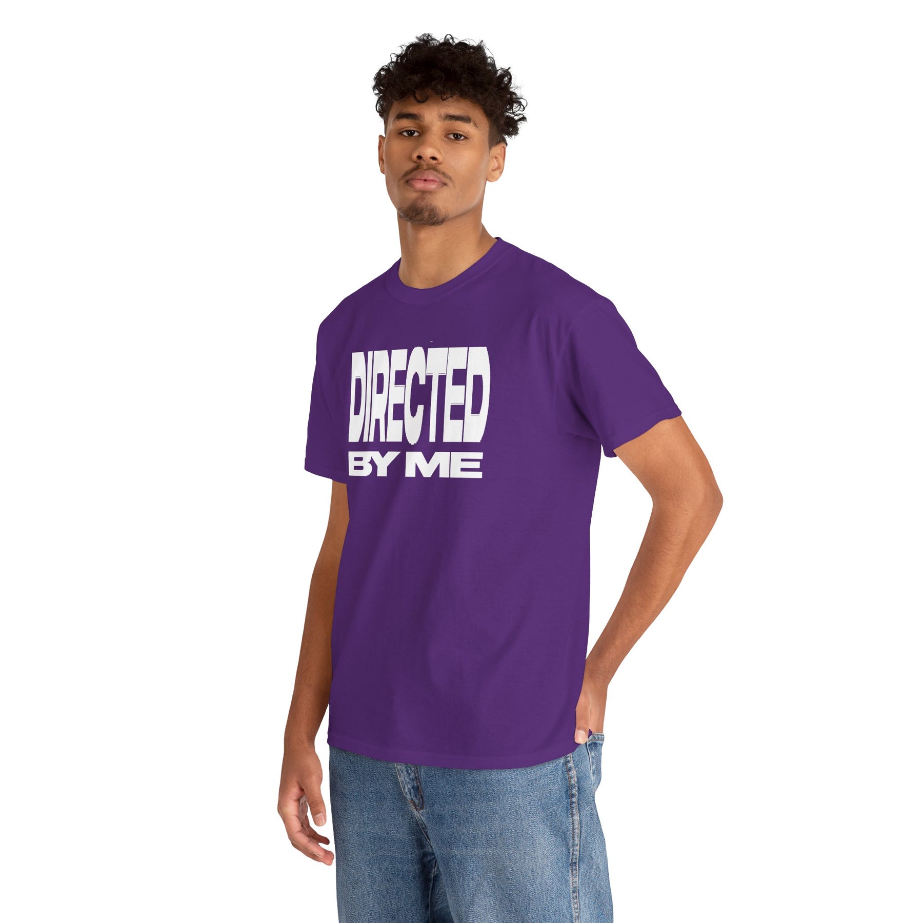 Directed By Me T-Shirt White Font | Bold White Typography Graphic Tee