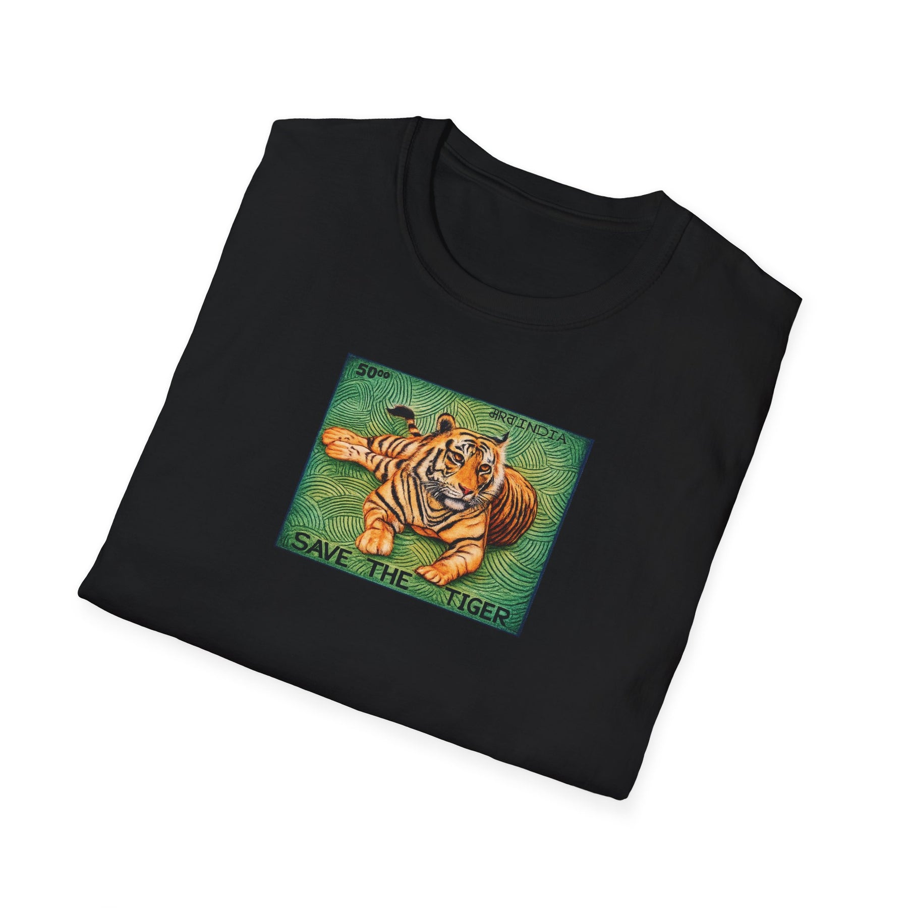 Save the Tiger T-Shirt | Vintage Wildlife Illustration, Conservation Art