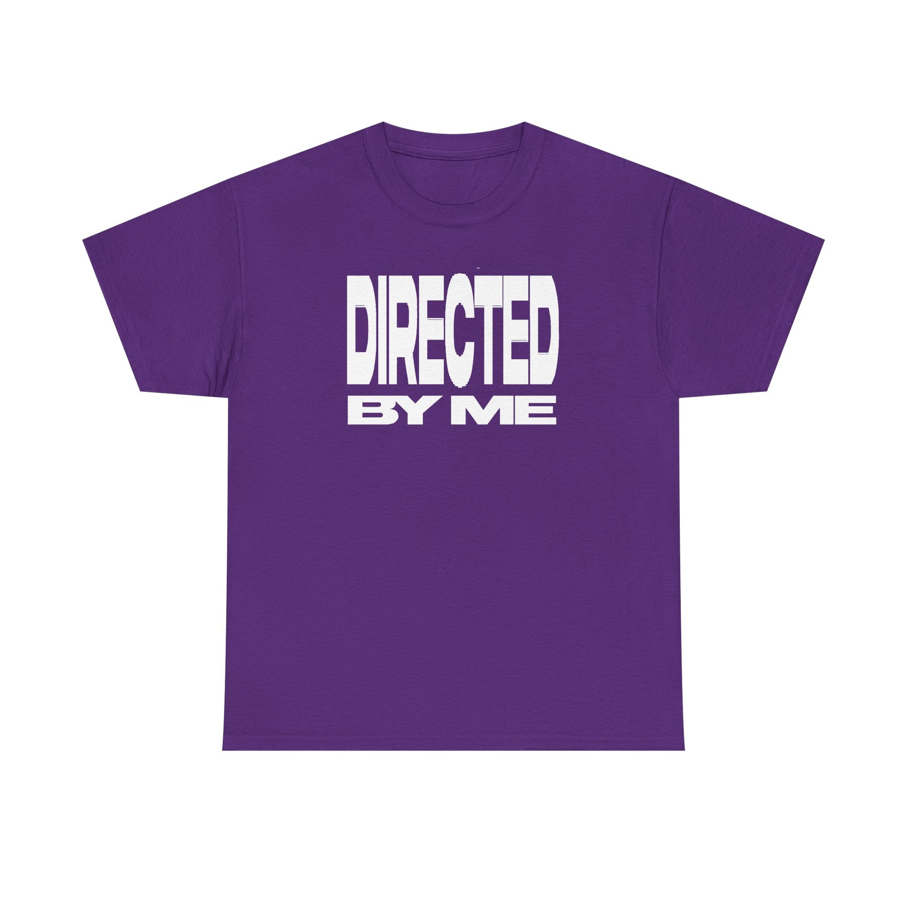 Directed By Me T-Shirt White Font | Bold White Typography Graphic Tee