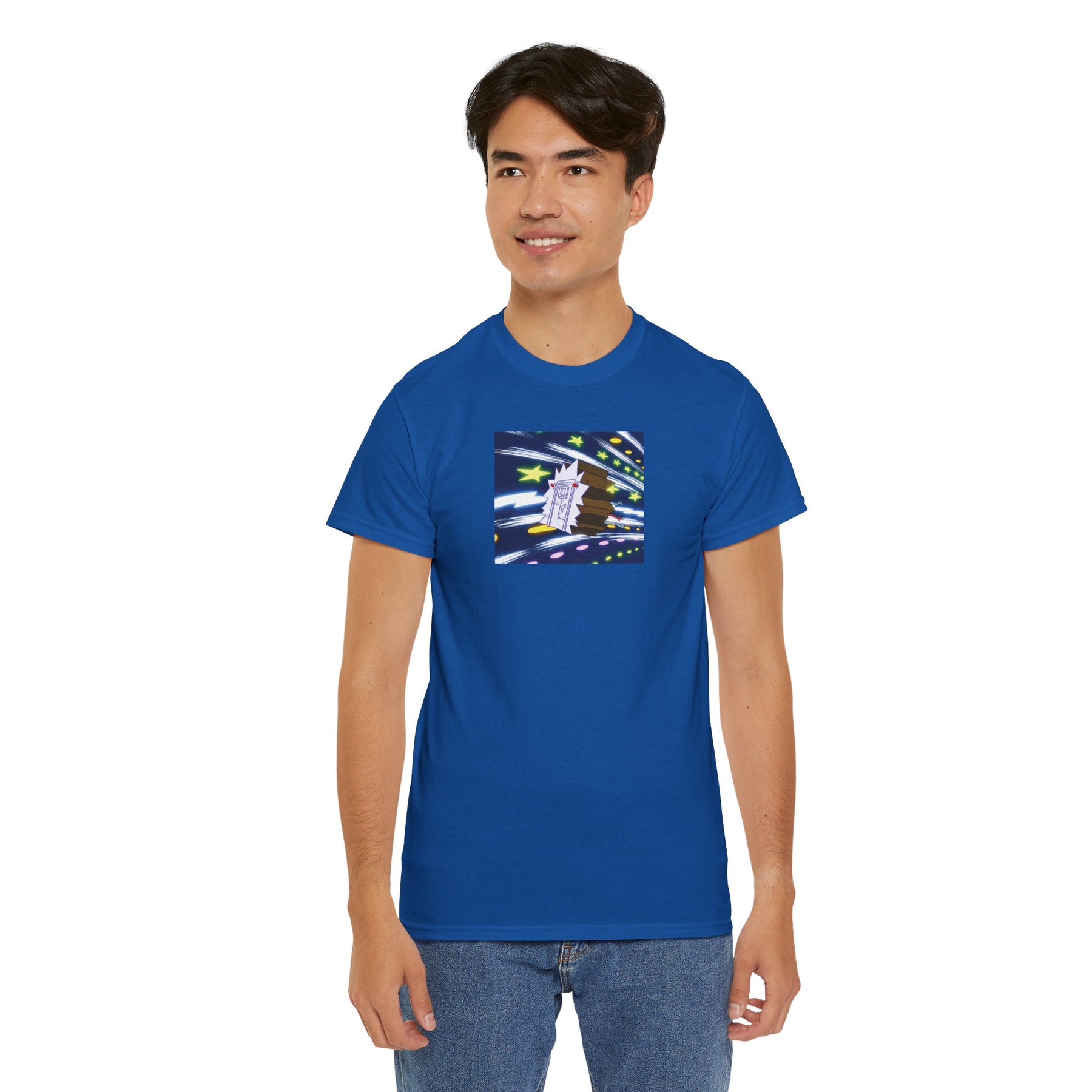Retro Arcade Space Invader Tee | Pixel Spaceship Meteor Shower