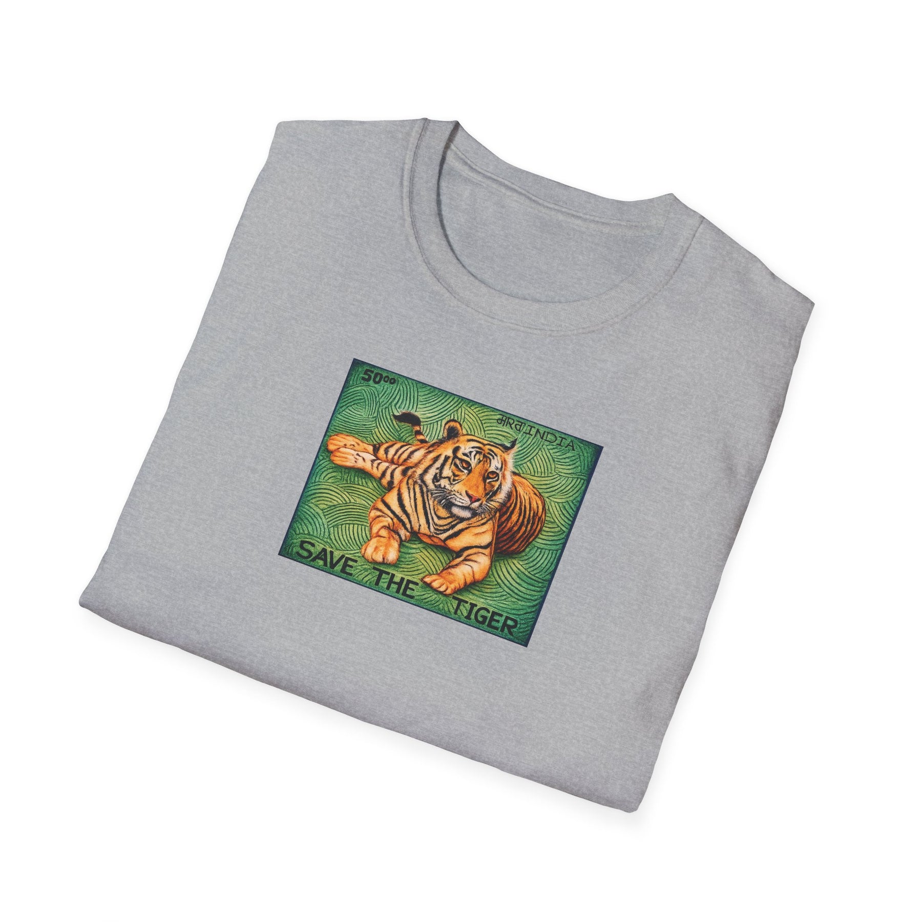 Save the Tiger T-Shirt | Vintage Wildlife Illustration, Conservation Art