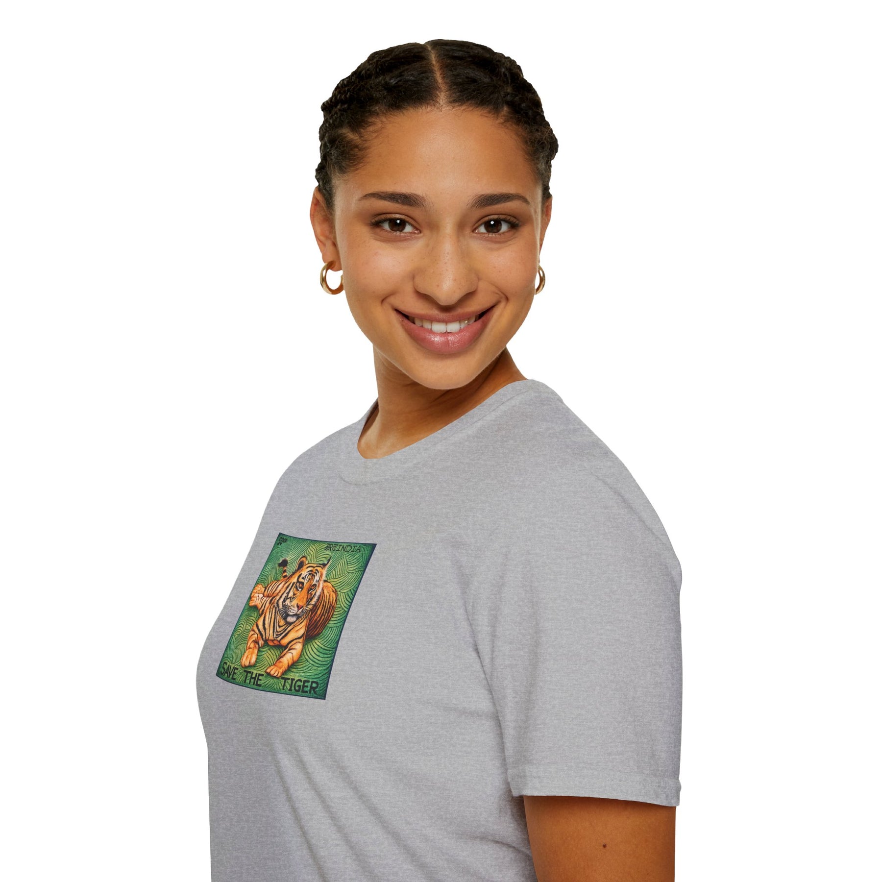 Save the Tiger T-Shirt | Vintage Wildlife Illustration, Conservation Art