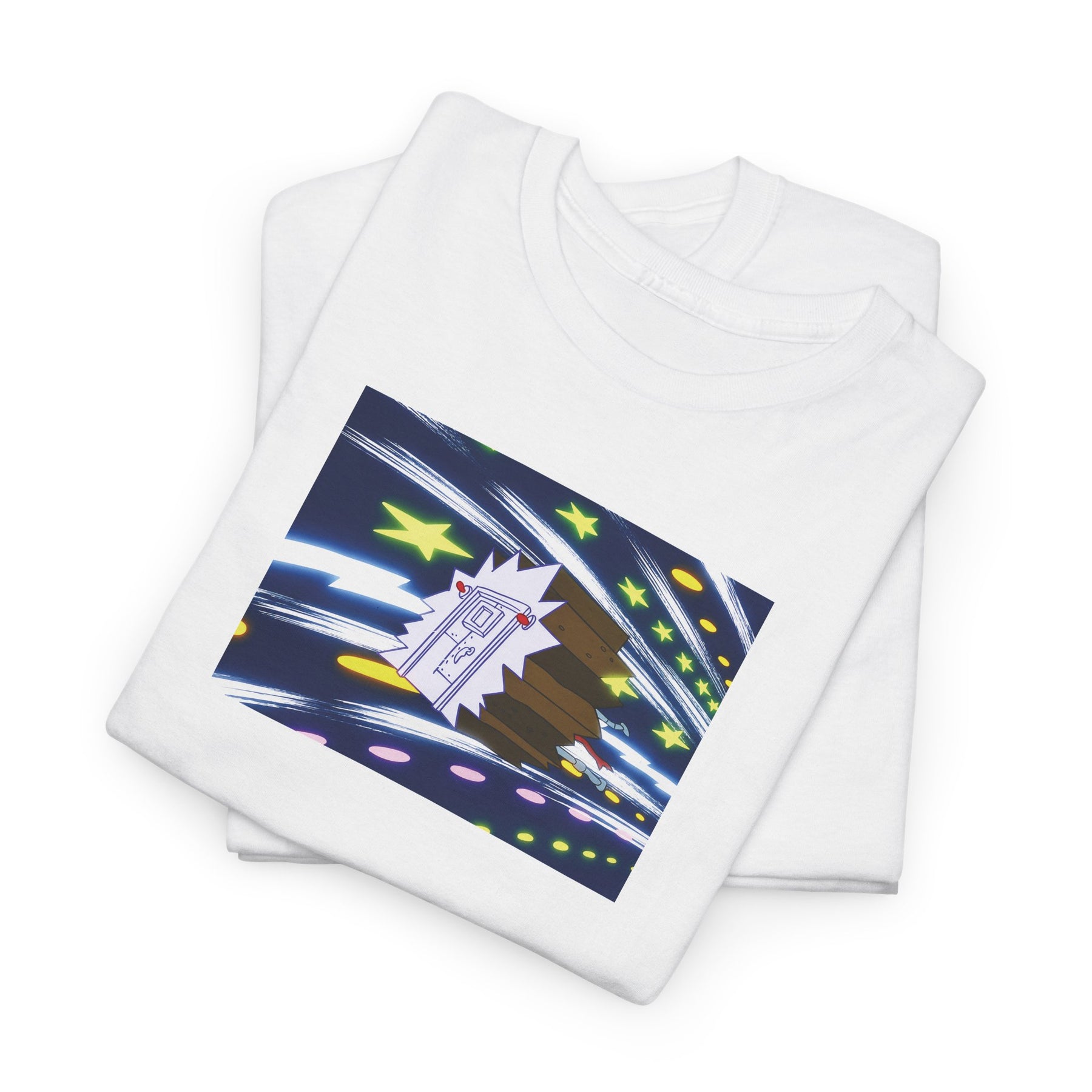 Retro Arcade Space Invader Tee | Pixel Spaceship Meteor Shower