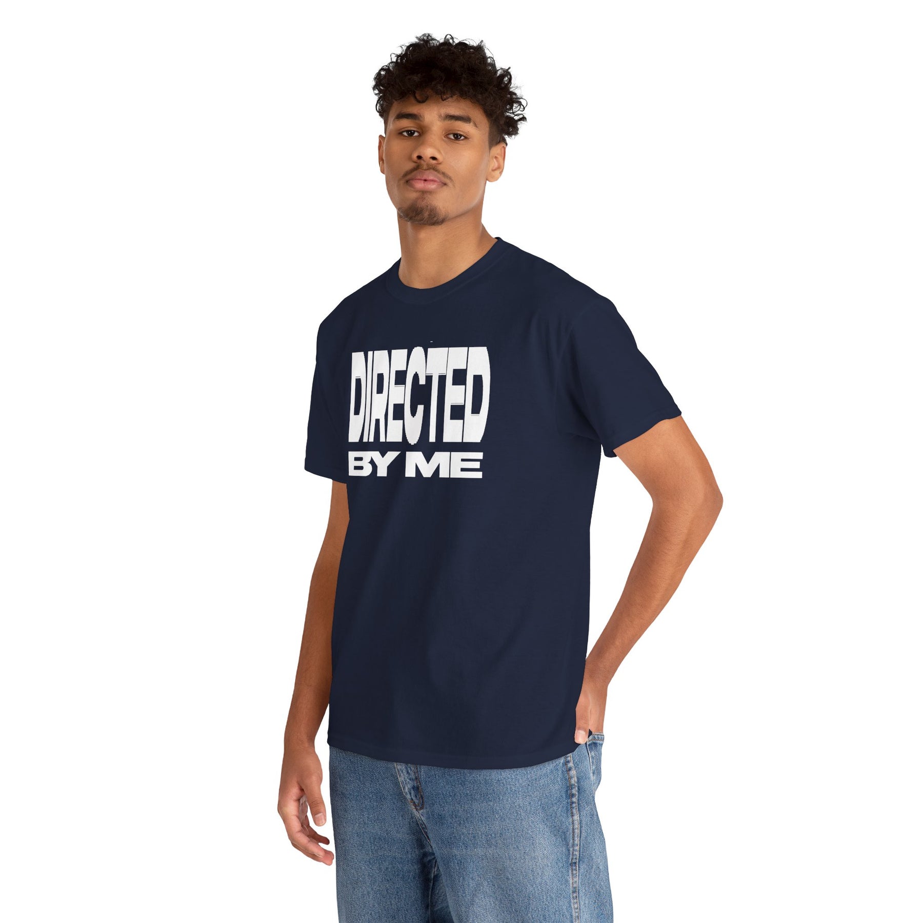 Directed By Me T-Shirt White Font | Bold White Typography Graphic Tee