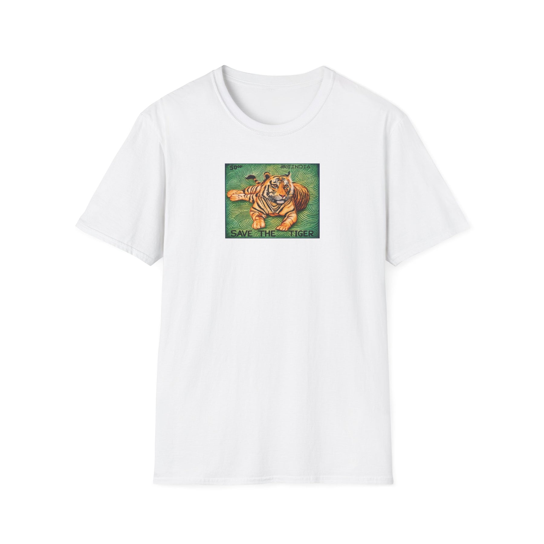 Save the Tiger T-Shirt | Vintage Wildlife Illustration, Conservation Art