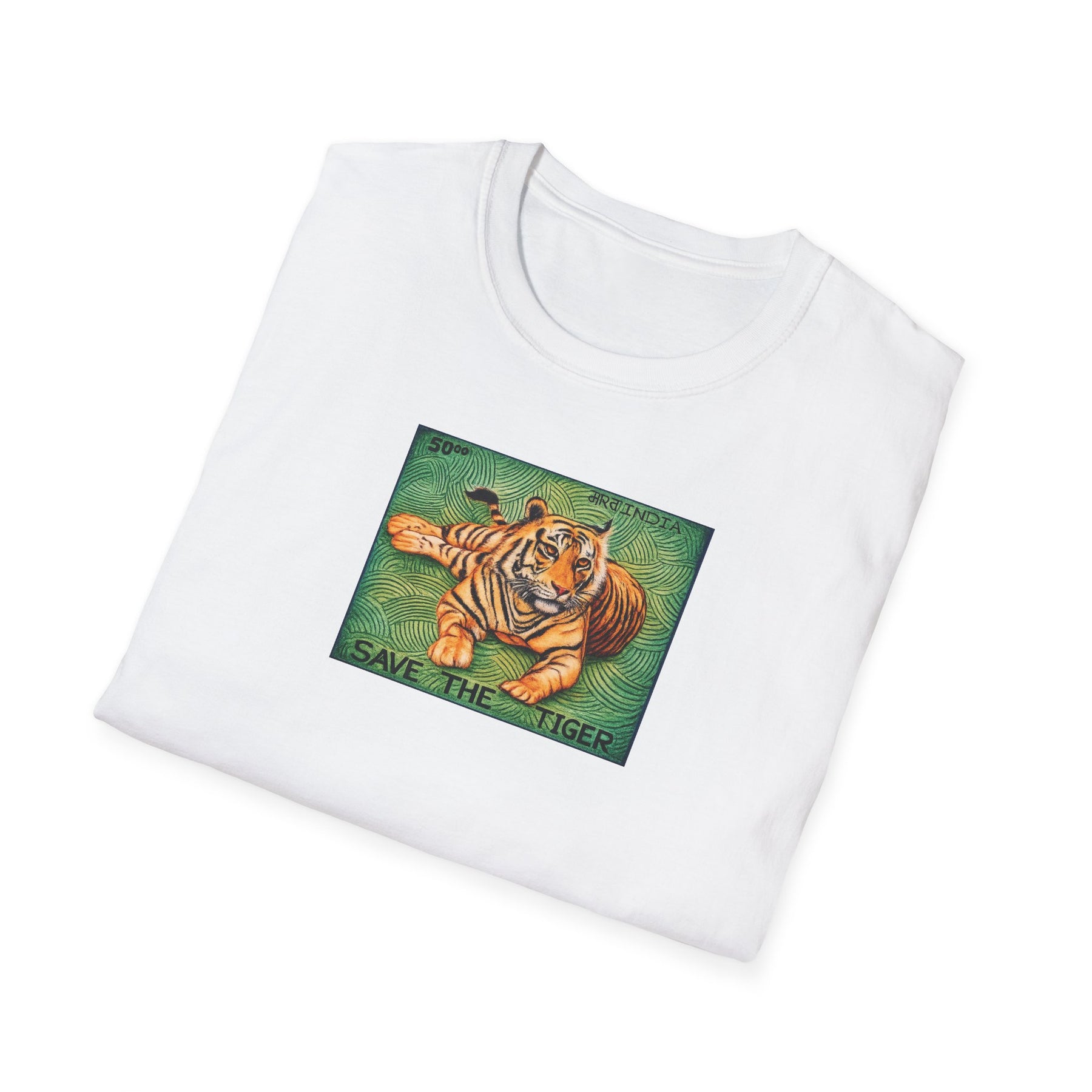 Save the Tiger T-Shirt | Vintage Wildlife Illustration, Conservation Art